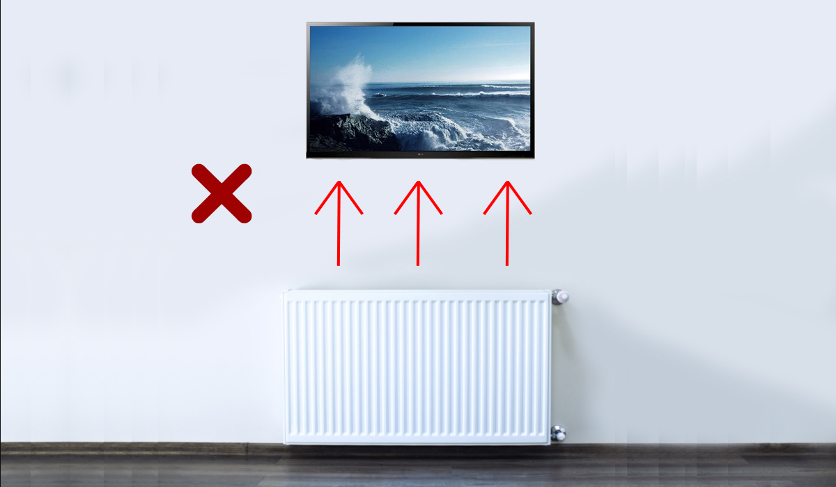 Can I Mount My TV Above A Radiator?